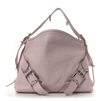 GIVENCHY Tumbled Calfskin Medium Voyou Bag Old Pink