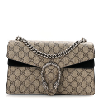 GUCCI GG Supreme Monogram Small Dionysus Shoulder Bag Black