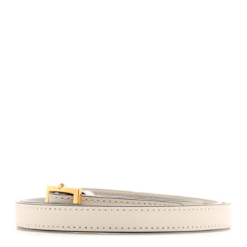 GUCCI Calfskin 25mm Adjustable Shoulder Strap White