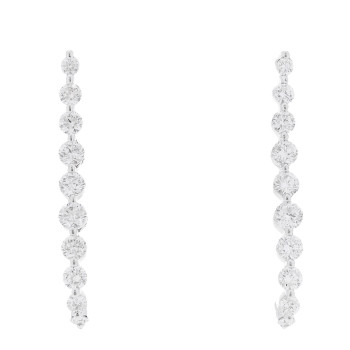 ANITA KO 18K White Gold Diamond Medium Cascade Earrings