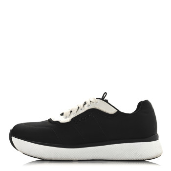 PRADA Nylon Trainer Logo Sneakers 36 Black White
