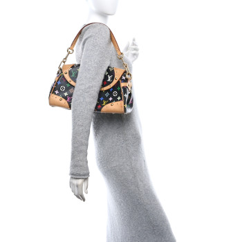LOUIS VUITTON Monogram Multicolor Beverly MM Black
