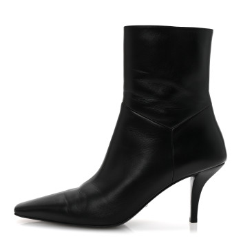 GUCCI Nappa Square G Ankle Boots 40.5 Black