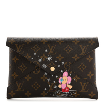 LOUIS VUITTON Monogram 2023 Christmas Animation Kirigami Pochette Set