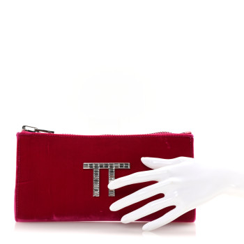 TOM FORD Velvet Crystal TF Clutch Pink