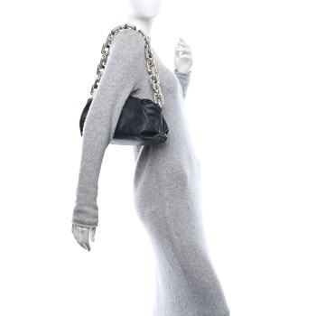 BOTTEGA VENETA Calfskin The Pouch Chain Black