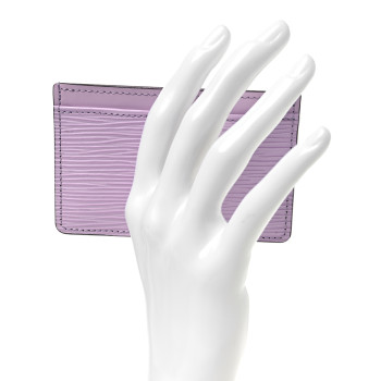 LOUIS VUITTON Epi Card Holder Lilac