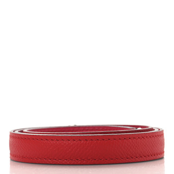 HERMES Epsom Kelly Shoulder Strap Rouge De Coeur