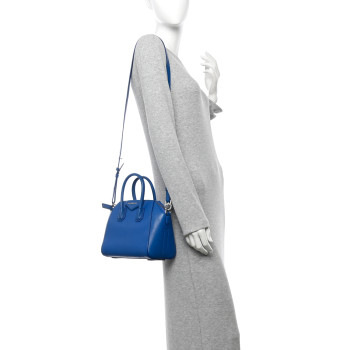 GIVENCHY Sugar Goatskin Mini Antigona Persian Blue