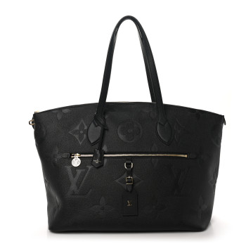 LOUIS VUITTON Empreinte Monogram Giant Travel Bag Black