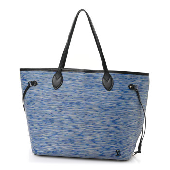 LOUIS VUITTON Epi Neverfull MM Denim Light