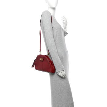 GUCCI Piuma Lux Calfskin Small Re(Belle) Crossbody Bag Romantic Cerise