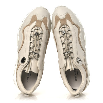 LOUIS VUITTON Calfskin LV Rush Sneakers 41 Cream