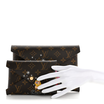 LOUIS VUITTON Monogram 2023 Christmas Animation Kirigami Pochette Set