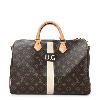 LOUIS VUITTON Monogram My LV Heritage Speedy Bandouliere 35 Ivory White