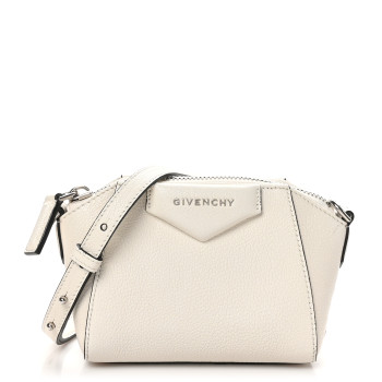 GIVENCHY Sugar Goatskin Nano Antigona White
