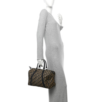 CHRISTIAN DIOR Monogram Boston Navy Blue