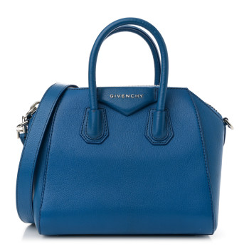 GIVENCHY Sugar Goatskin Mini Antigona Persian Blue