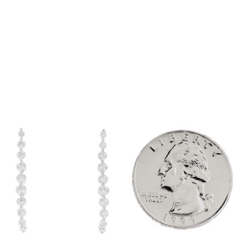 ANITA KO 18K White Gold Diamond Medium Cascade Earrings