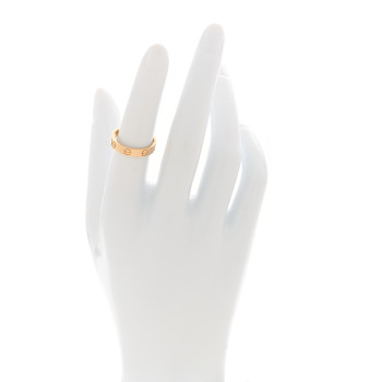 CARTIER 18K Yellow Gold 3.5mm LOVE Wedding Band Ring 52 6