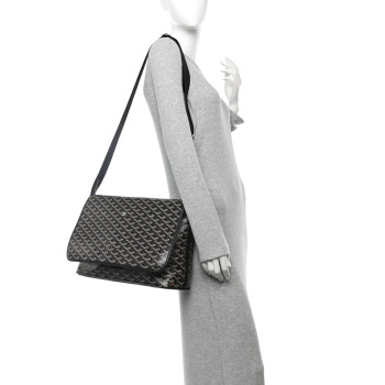 GOYARD Goyardine Capetien Messenger Bag Black