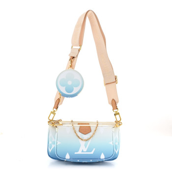 LOUIS VUITTON Monogram Giant By The Pool Multi Pochette Accessories Blue