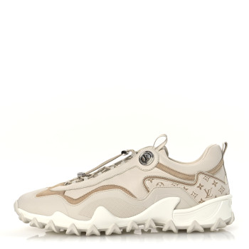 LOUIS VUITTON Calfskin LV Rush Sneakers 41 Cream