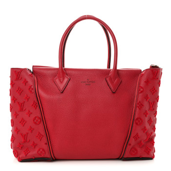 LOUIS VUITTON Veau Cachemire Tote W PM Framboise