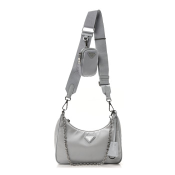 PRADA Re-Nylon Saffiano Re-Edition 2005 Shoulder Bag Fiordaliso
