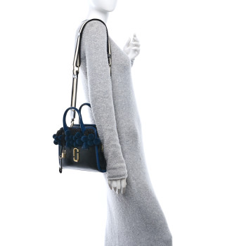 MARC JACOBS Saffiano Little Big Shot Tote Black Multicolor