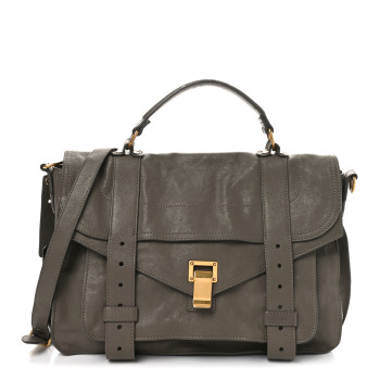 PROENZA SCHOULER Lambskin Medium PS1 Satchel Smoke