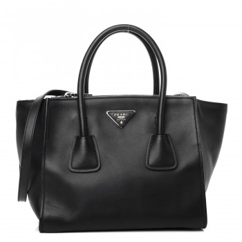 PRADA CITY CALF 2wayトート ブラック　/27 ll17529_prada_black_leather_sh