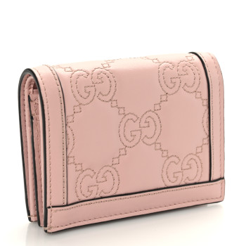 GUCCI カードケース PERFECT PINK GUCCI Calfskin GG Matelasse Card Case Wallet Perfect Pink