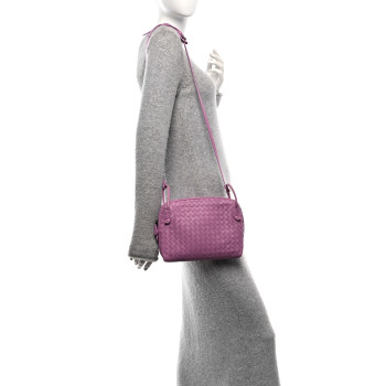 BOTTEGA VENETA Nappa Intrecciato Nodini Crossbody Messenger Watteau
