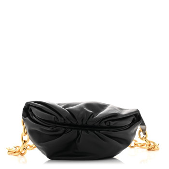 BOTTEGA VENETA Nappa The Belt Chain Pouch Black