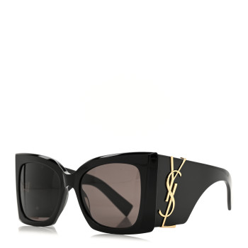 SAINT LAURENT Acetate Blaze Sunglasses SLM119 Black