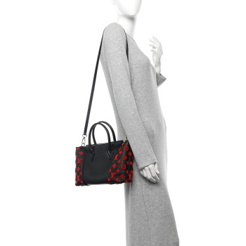 LOUIS VUITTON Veau Cachemire Tote W BB Black