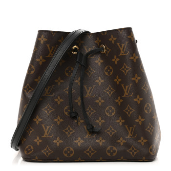 LOUIS VUITTON Monogram Neonoe MM Black