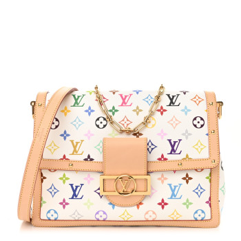 LOUIS VUITTON LV X TM Monogram Multicolor Dauphine Soft GM White