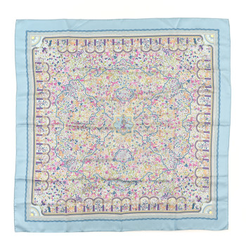 HERMES Silk Les Jardins D'Armenie Scarf 90