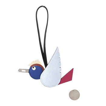 HERMES Epsom Swift Chevre Mysore Birdy Bag Charm Bleu Brume Rose Mexico Bleu Royal Cuivre Nata Black