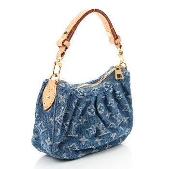 LOUIS VUITTON Monogram Denim Pochette Valley Blue