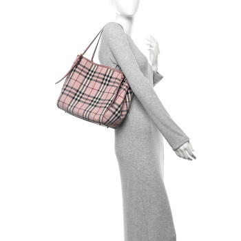 BURBERRY Haymarket Check Canterbury Tote Pink