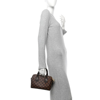 LOUIS VUITTON Damier Ebene Speedy Bandouliere 20