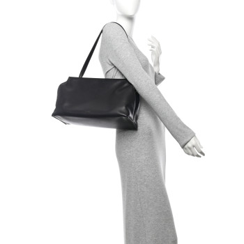 THE ROW Saddle Calfskin Sienna Shoulder Bag Black
