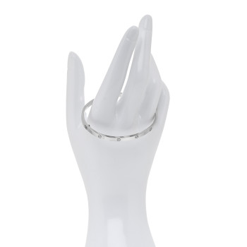 CARTIER 18K White Gold Small LOVE Bracelet 18