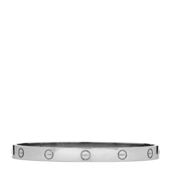 CARTIER 18K White Gold LOVE Bracelet 19