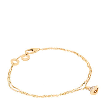 BULGARI 18K Yellow Gold Diamond Divas' Dream Bracelet SM