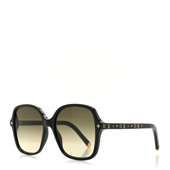 LOUIS VUITTON Acetate My Monogram Light Square Sunglasses Z1861W Black