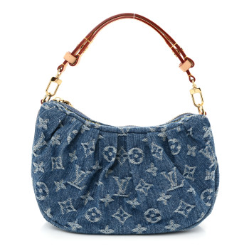 LOUIS VUITTON Monogram Denim Pochette Valley Blue